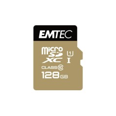 EMTEC Gold microSD 128GB 85MBs - High-Speed Storage for Your Devices | Reliable & Durable Performance - Product Code: 3126170142